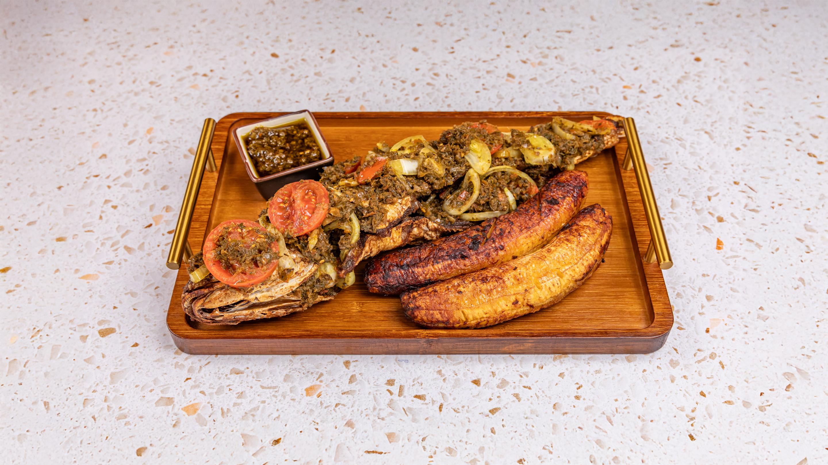 Grilled Fish Wv Plantainn
